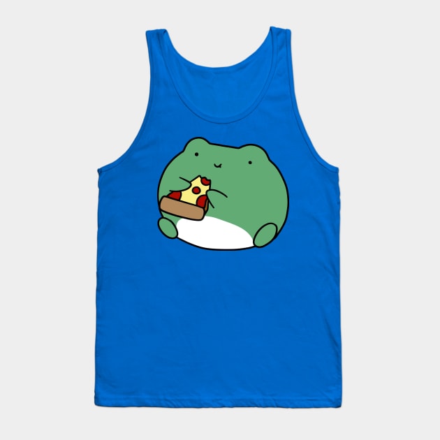 Frog Eating Pizza Tank Top by saradaboru